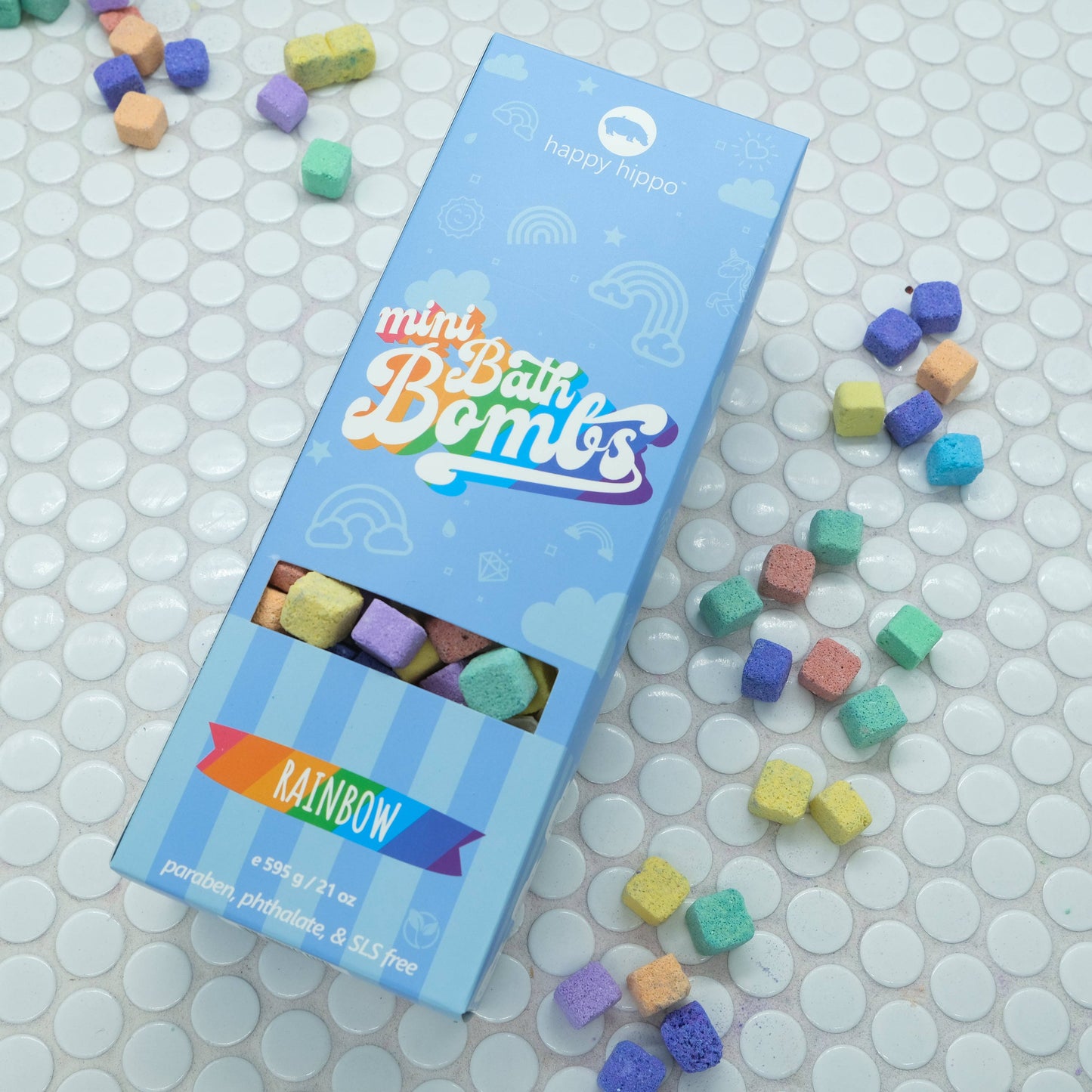 Rainbow Mini Bubble Bombs - Box (595g)