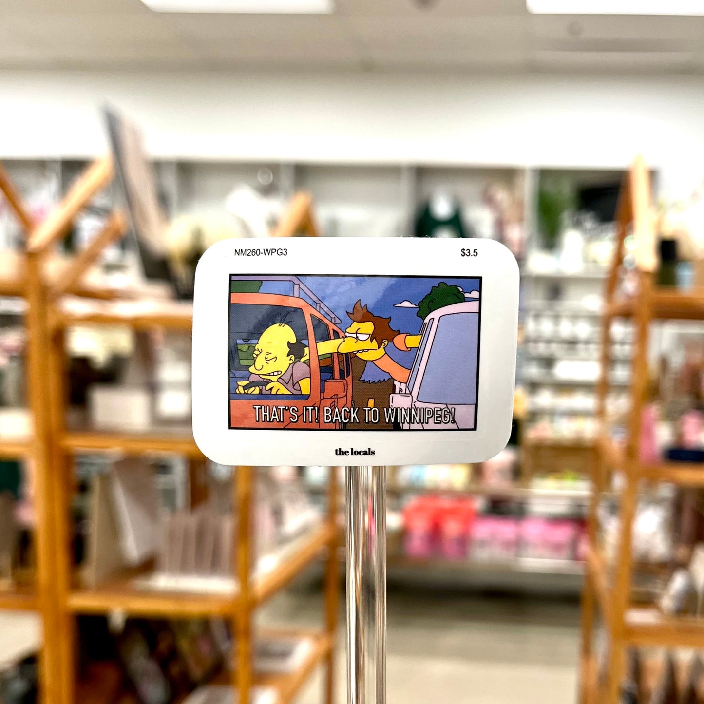 Back To Winnipeg Simpson Sticker