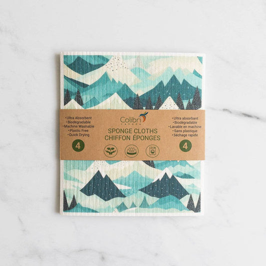 SC002 - 4 Pk Sponge Cloths - In the Mountains