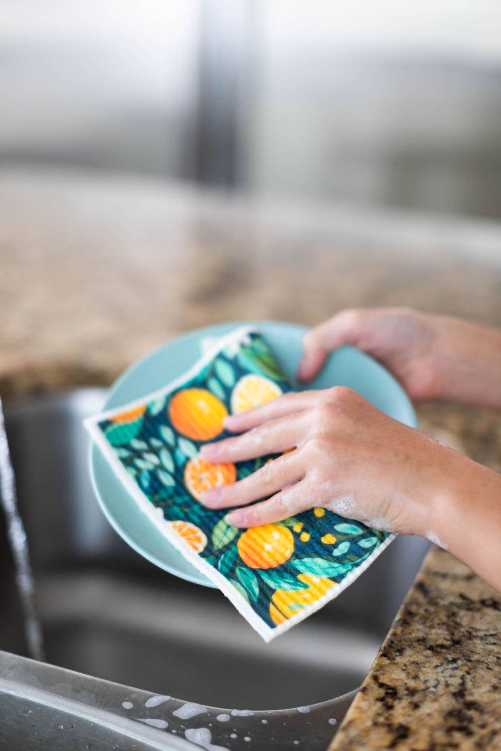 SC003 - 4 Pk Sponge Cloths - In the Orchard