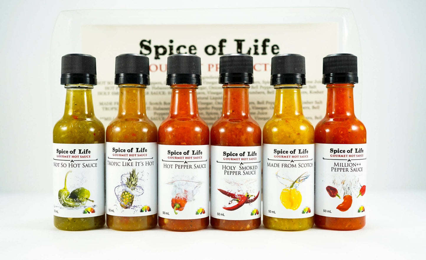 Hot Sauce Mini 6 Gift Pack (from Mild to Super Hot)