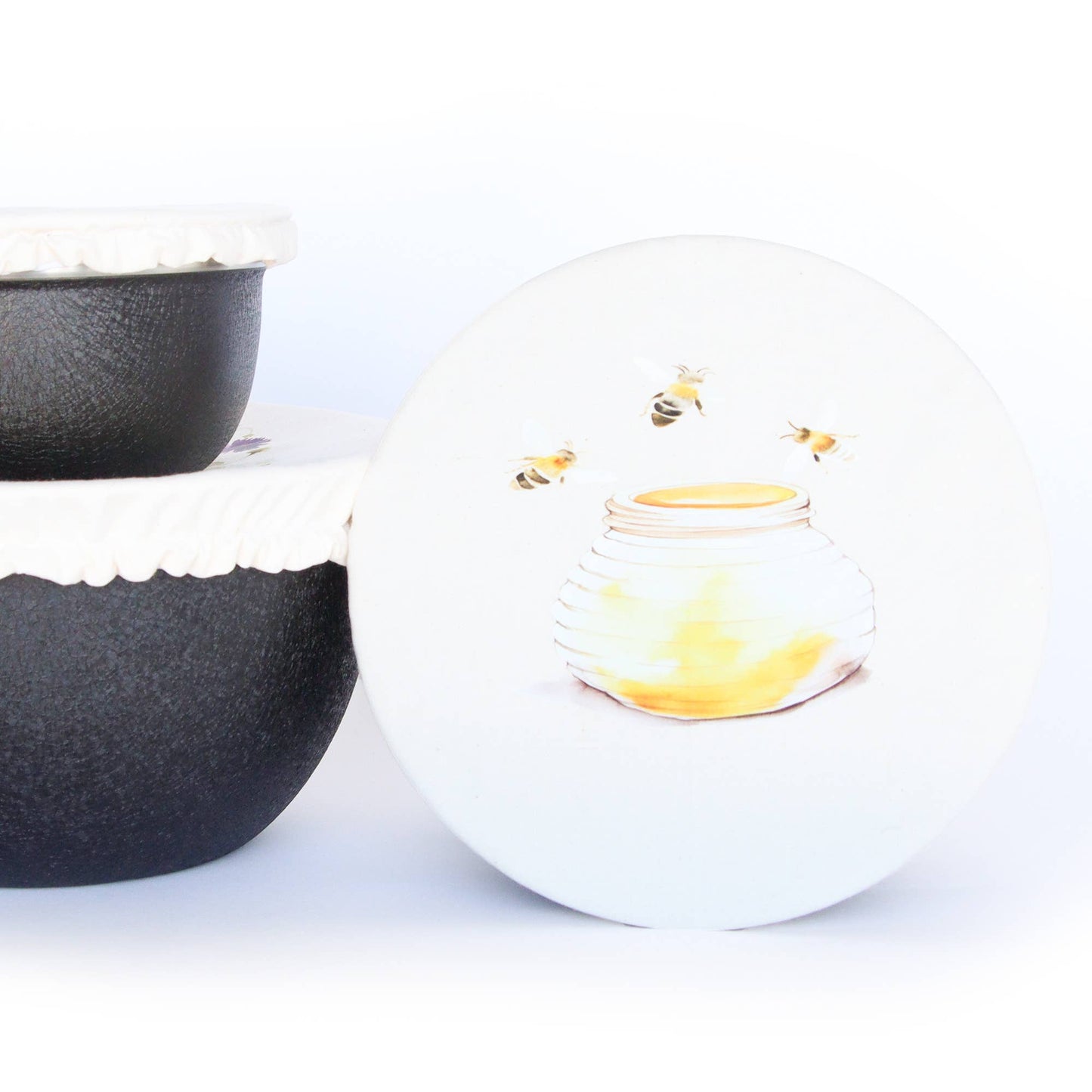 C166 - Bowl Covers - Set Bee Bright