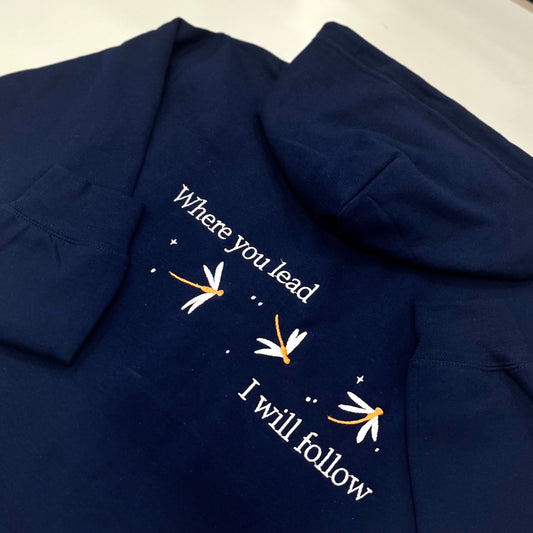 "Where You Lead" Gilmore Girls Zip-up Hoodie