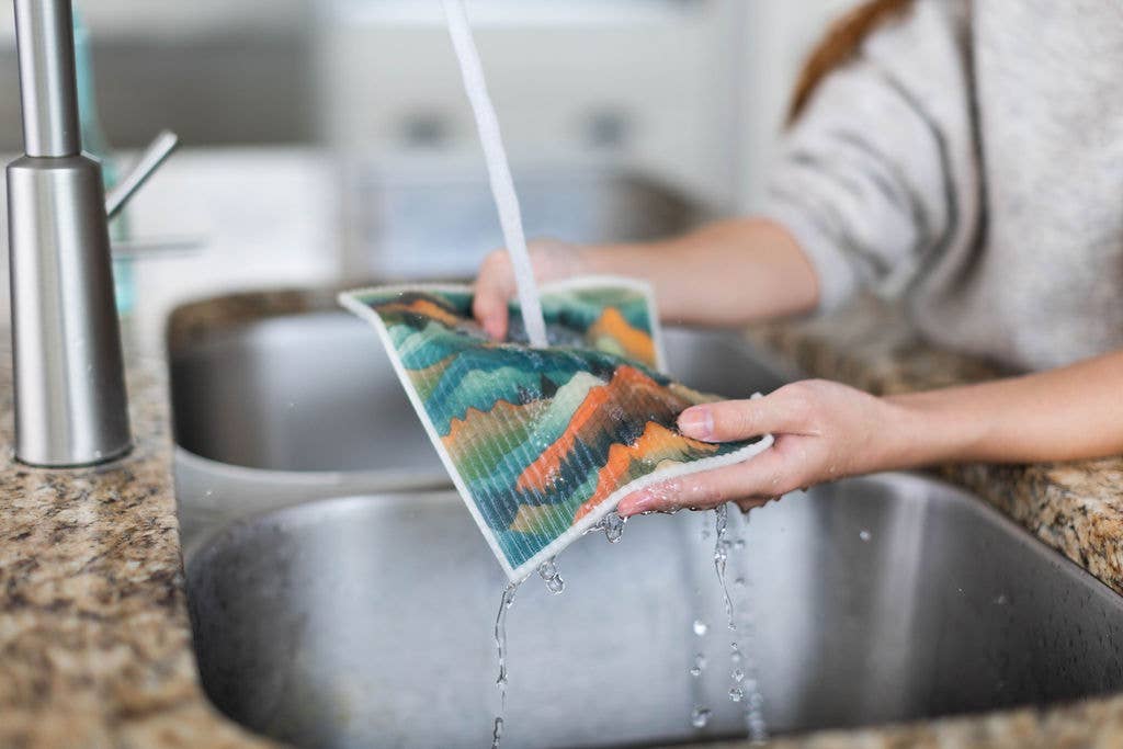 SC002 - 4 Pk Sponge Cloths - In the Mountains