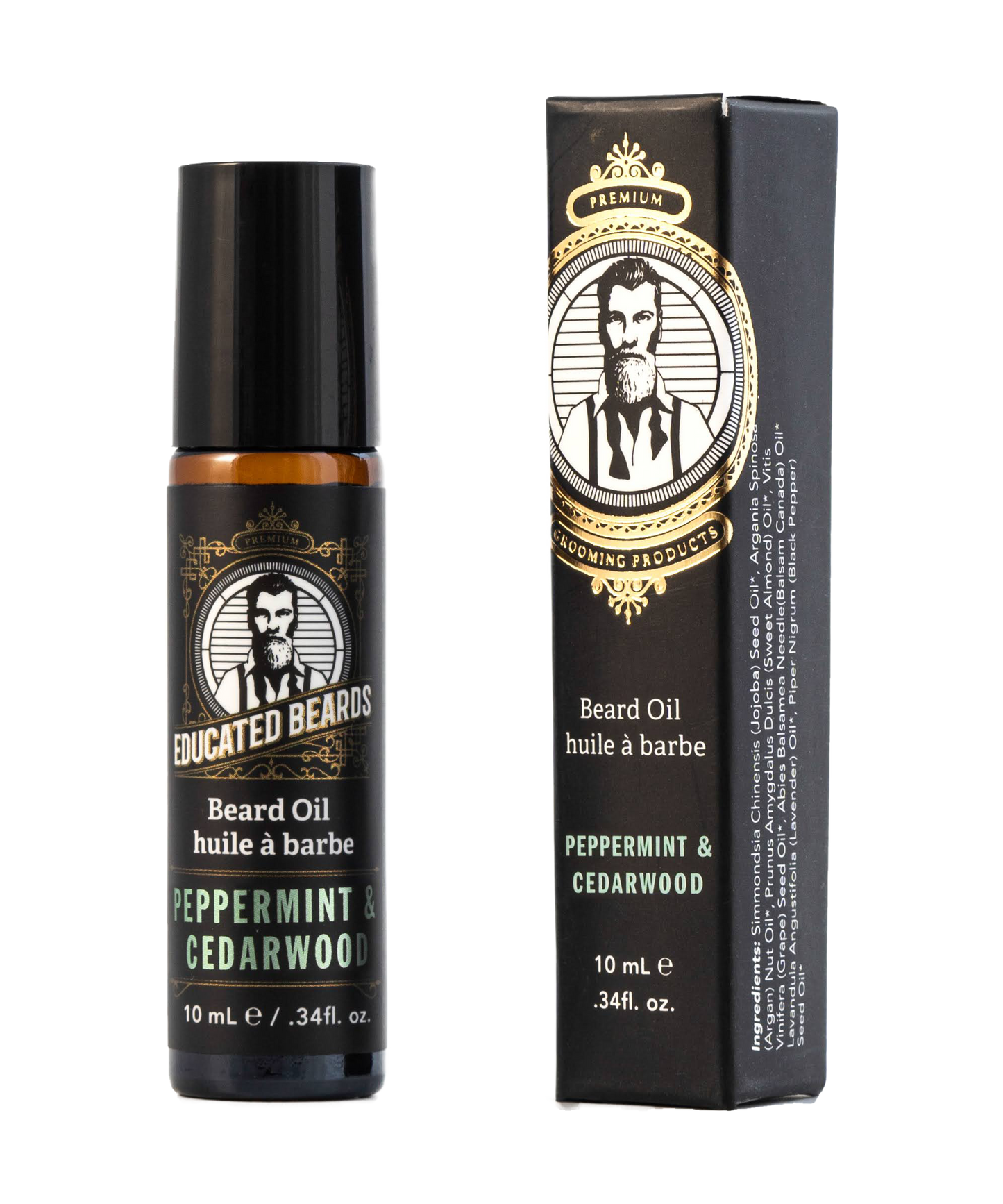 Peppermint Cedarwood Oil Beard Oil (10ml/.34fl oz)