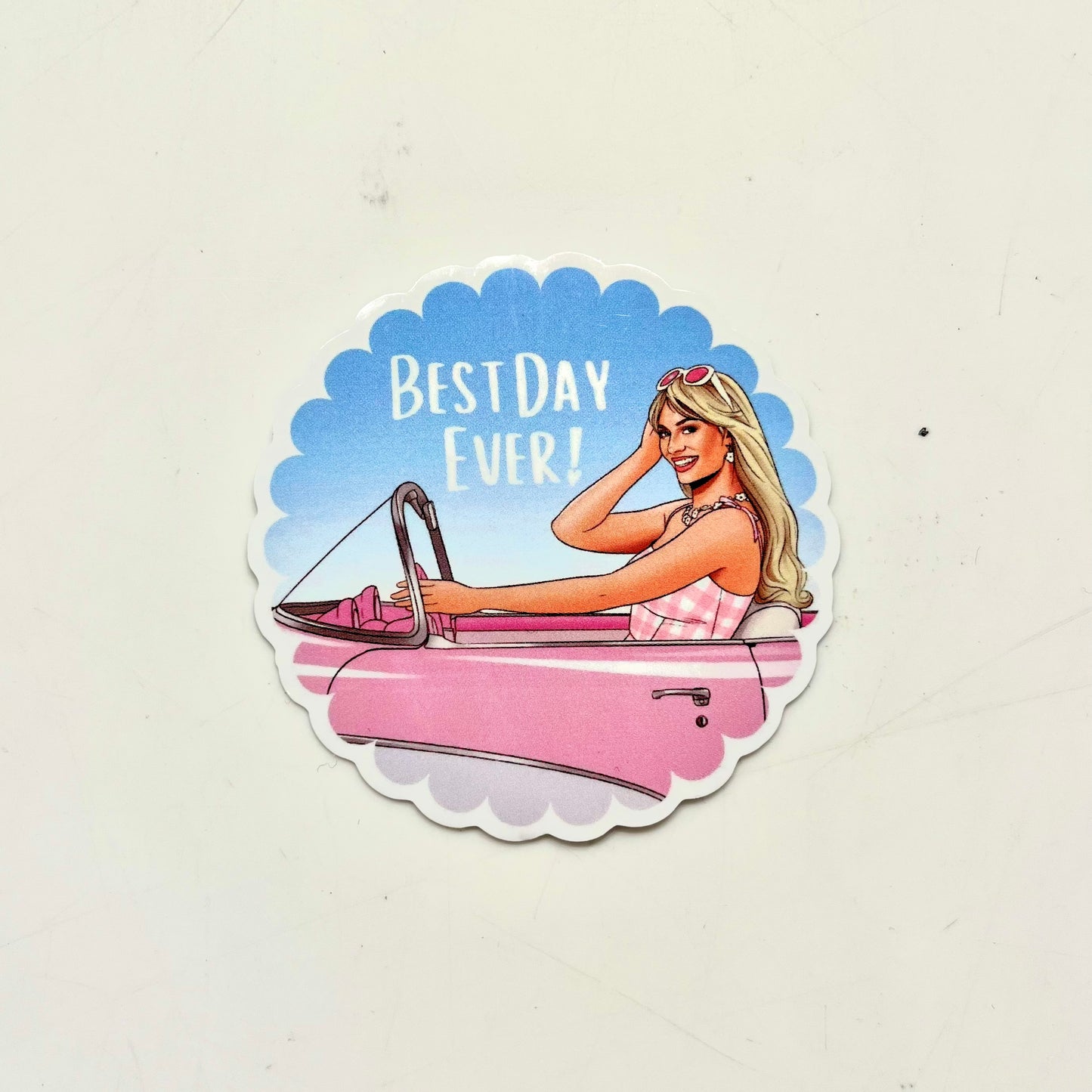 Best Day Ever Barbie Sticker