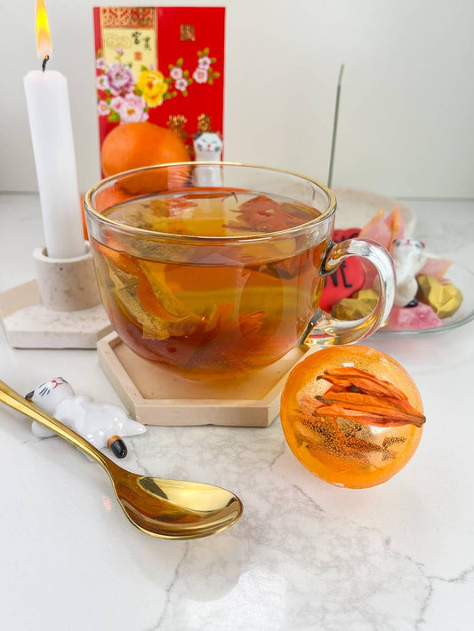 Peach Lily Tea Bomb
