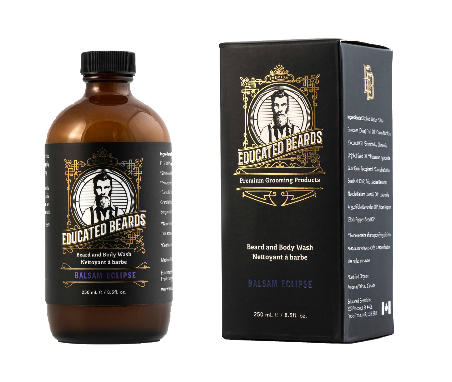 Educated Beards - Balsam Eclipse Beard Wash 250ml/8.5fl.oz: 8.5fl. oz