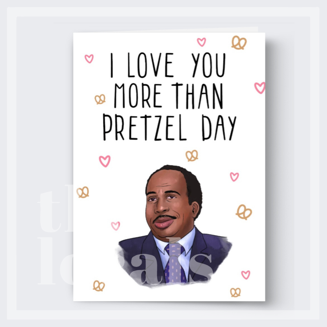 Stanley Pretzel Greeting Card