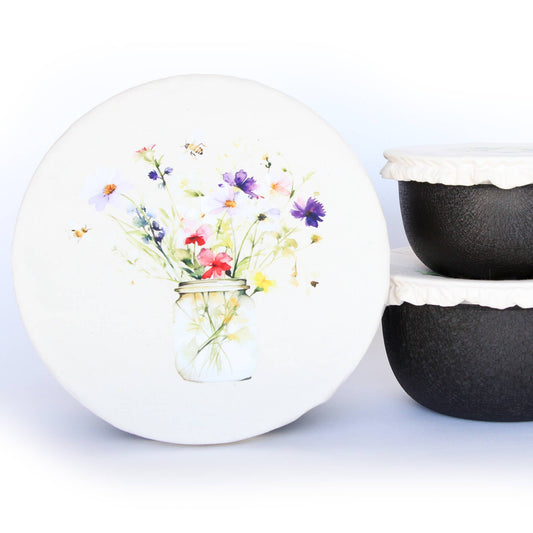 C166 - Bowl Covers - Set Bee Bright