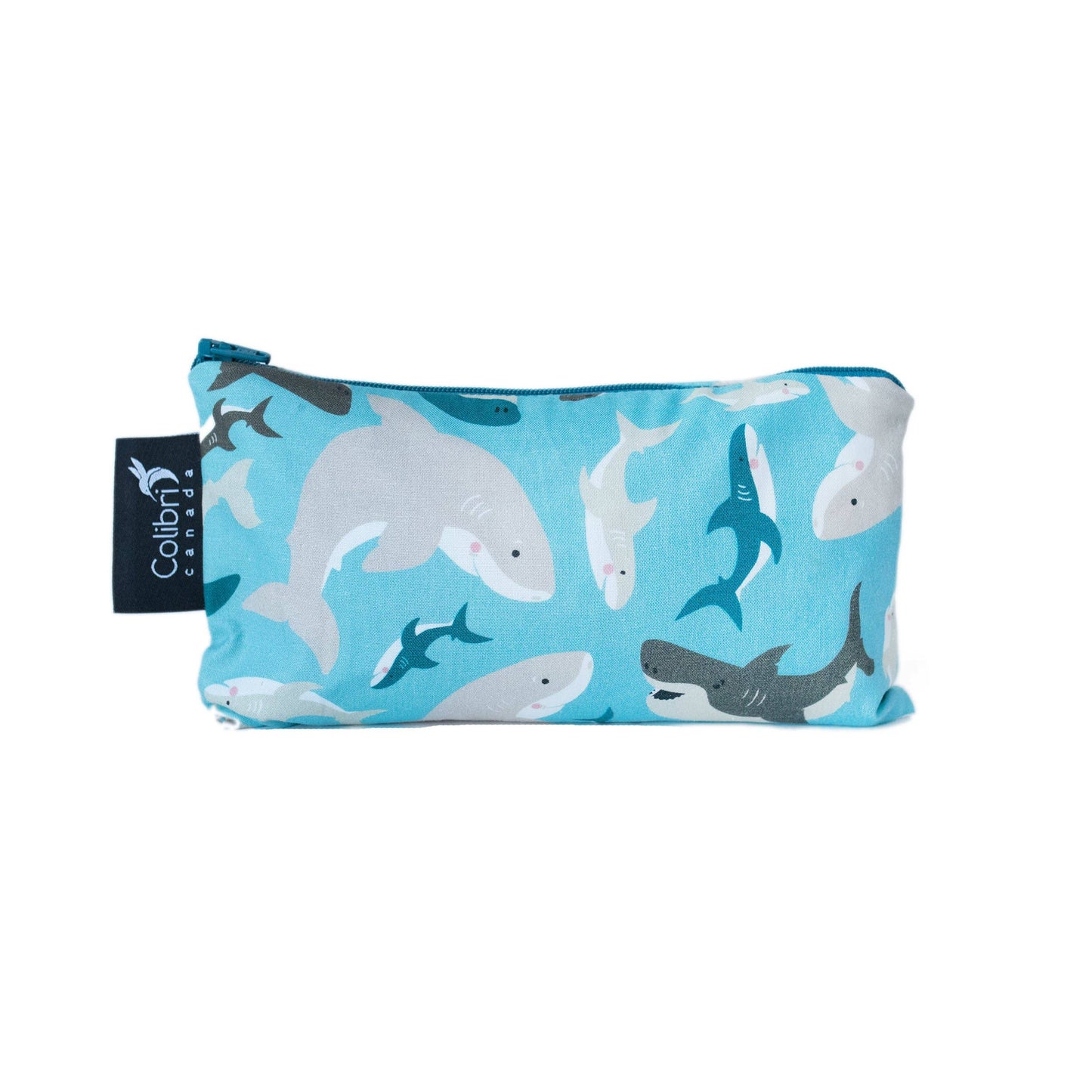 8098 - Sharks Reusable Snack Bag - Medium