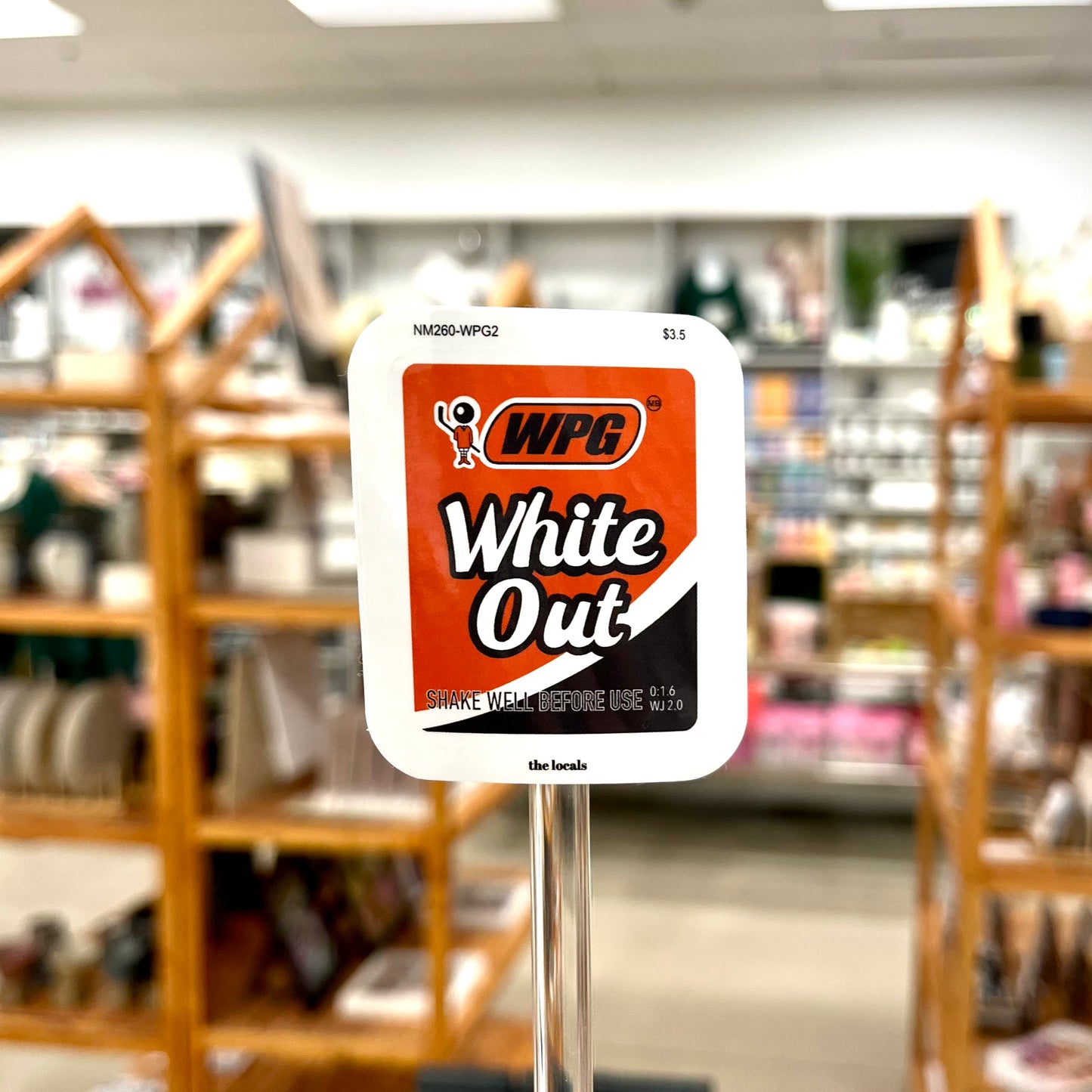 WPG White Out Sticker