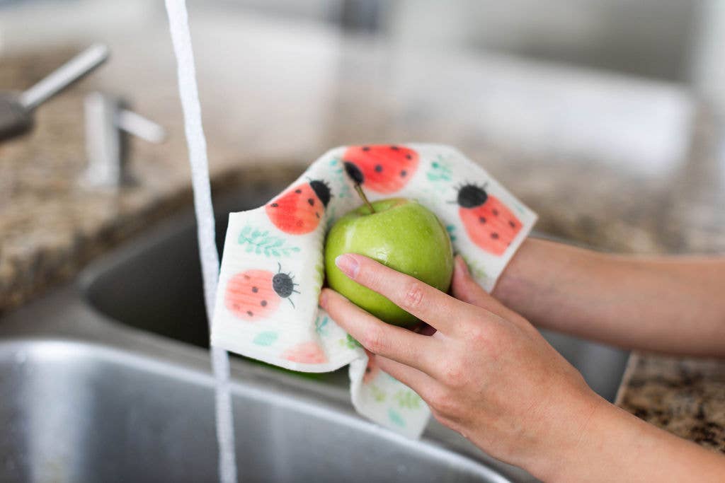 SC001 - 4 Pk Sponge Cloths - In the Garden