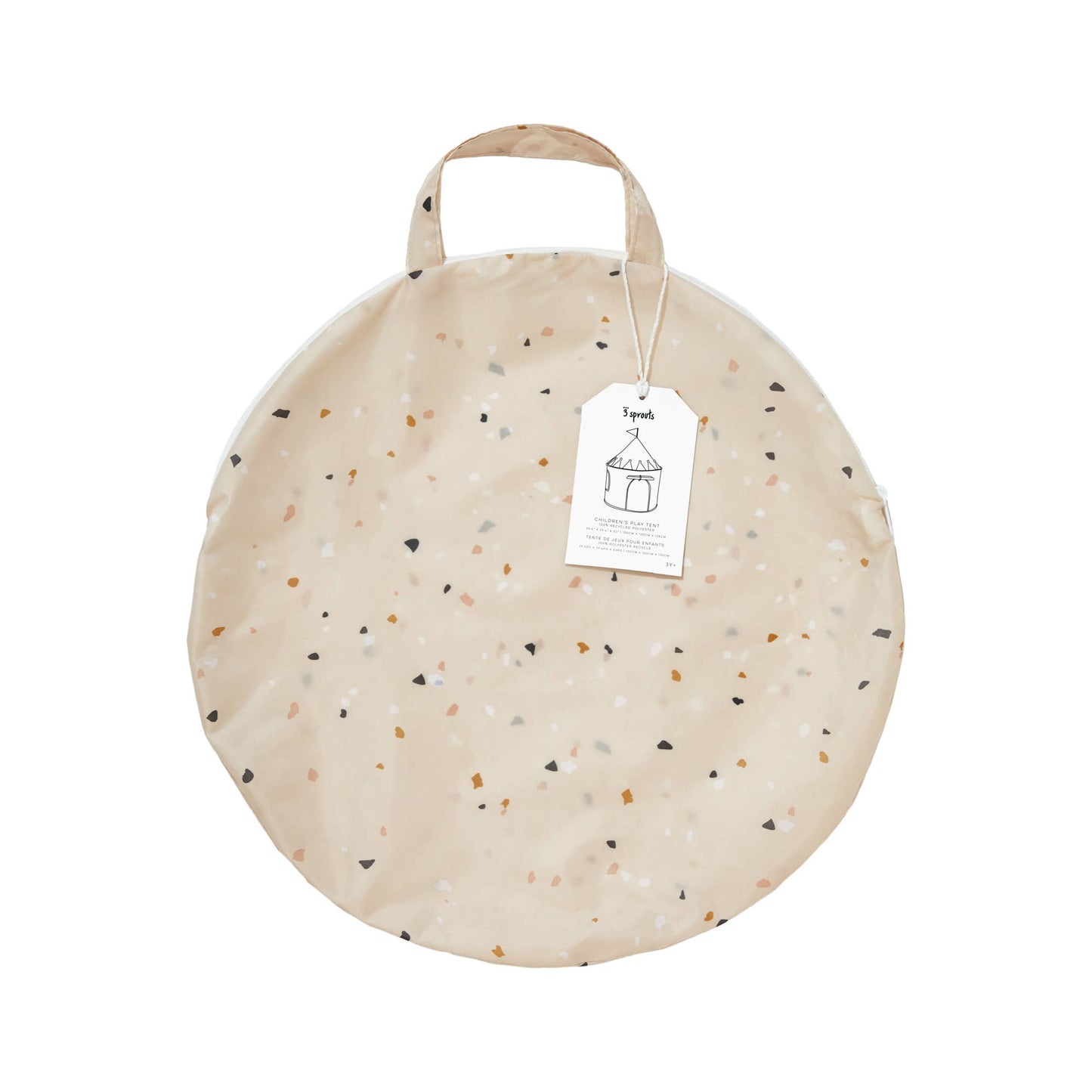 Recycled Fabric Play Tent Castle - Prints: Blueberry Mist