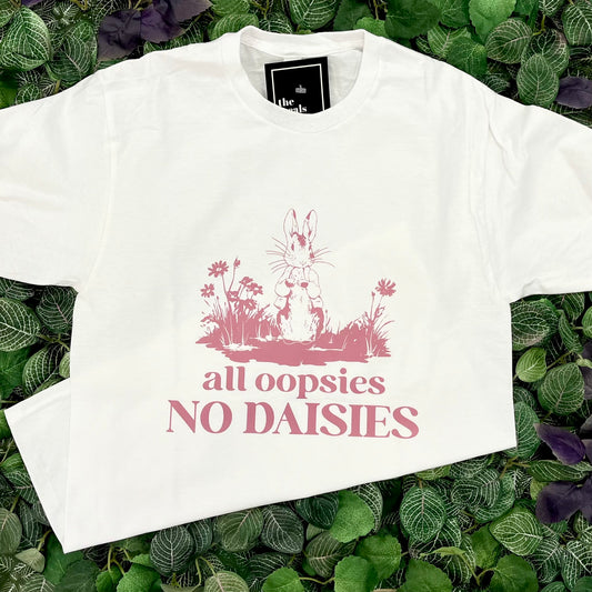 Bunny All Oopsies No Daisies White Shirt