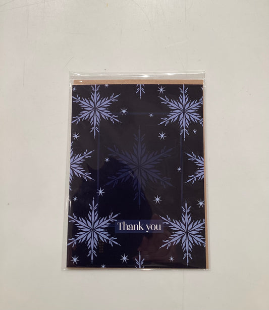 Thank You Snowflake Greeting Card