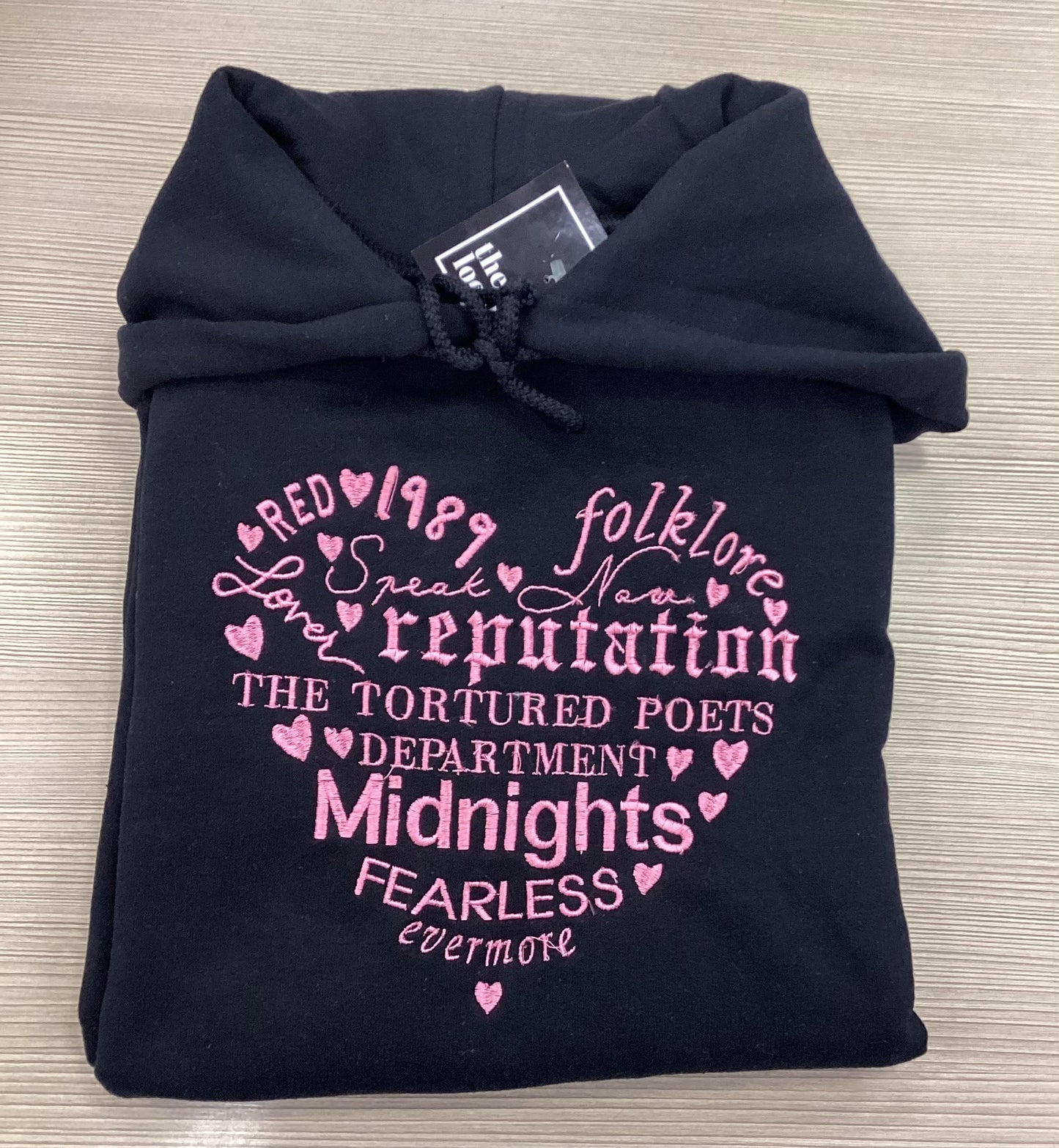 Taylor Albums Black Hoodie