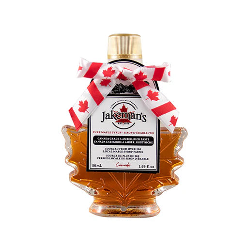 Jakeman's Pure Maple Syrup - Autumn Leaf Glass