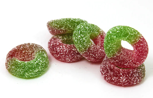 Sour Apple Rings (Cube 4oz) - Sugarjoy