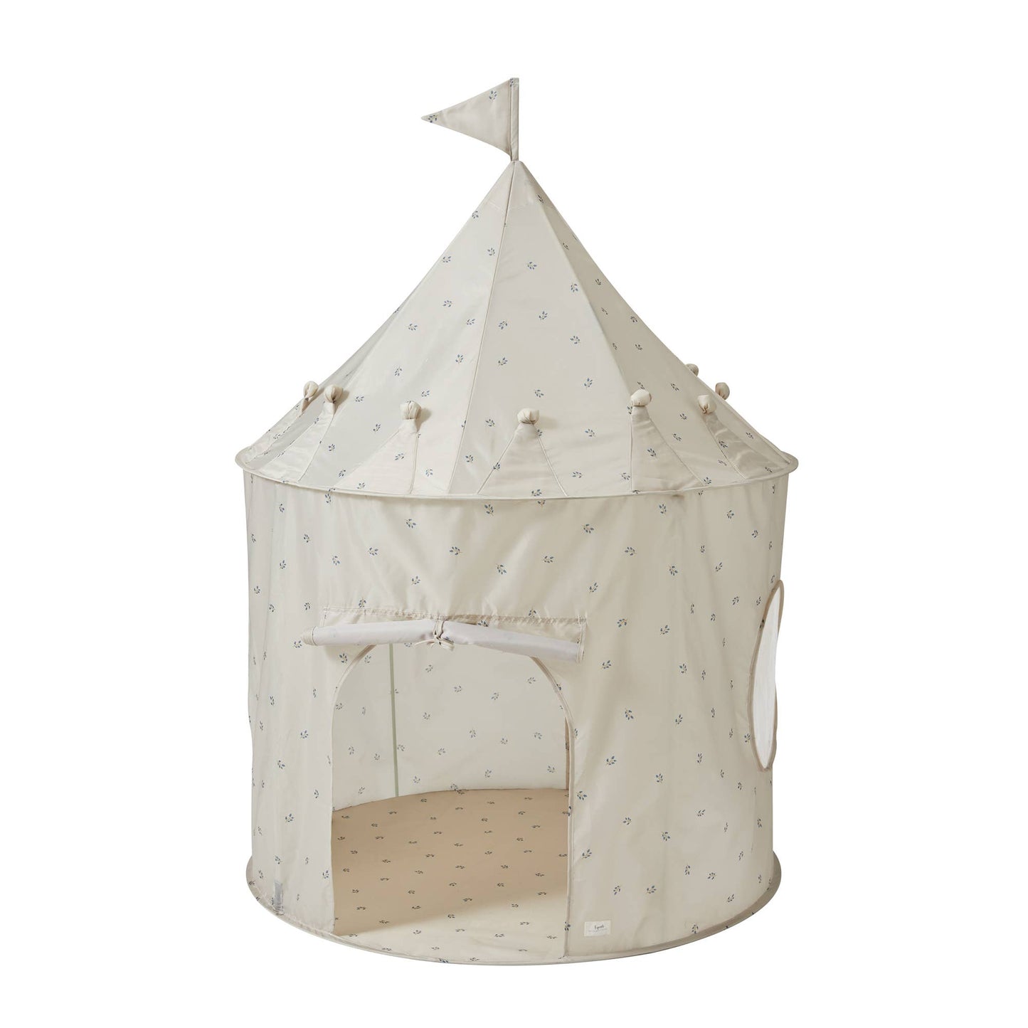 Recycled Fabric Play Tent Castle - Prints: Blueberry Mist