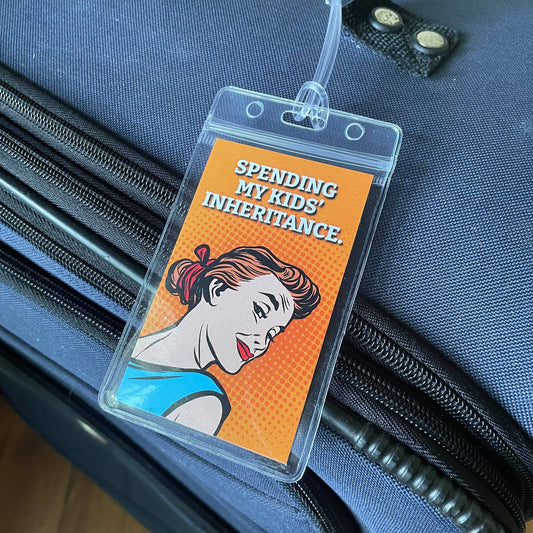 Kids' Inheritance Retro Funny Luggage Tag