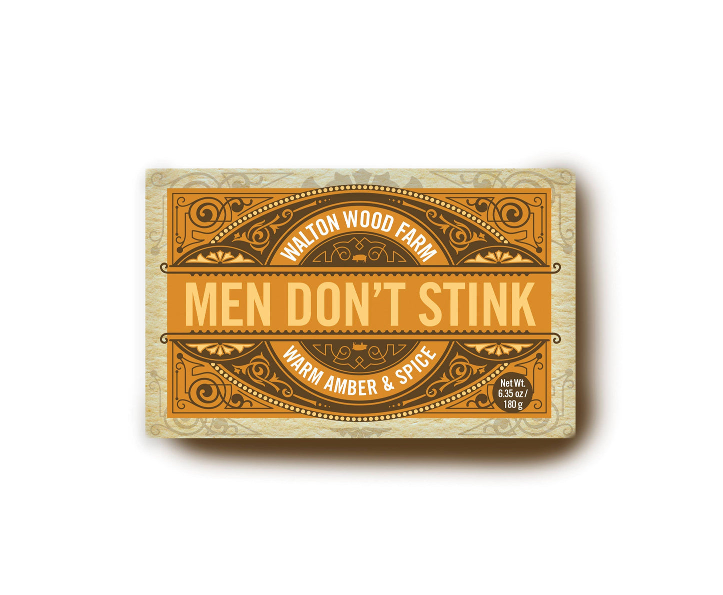 Men Don't Stink Soap - Warm Amber & Spice - 6.35oz