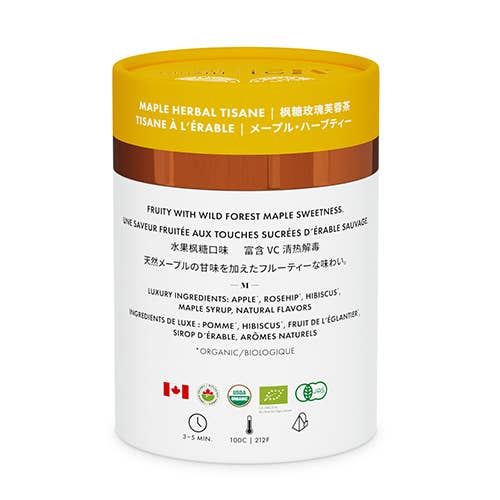Maple Organic Herbal Tea - 12ct Luxury Canister