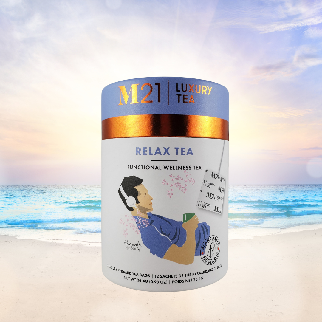 Relax Luxury Organic Herbal Tea - 12ct & 24ct Canister: Small