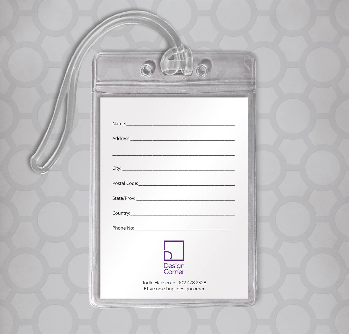 Shit-ton Retro Funny Luggage Tag