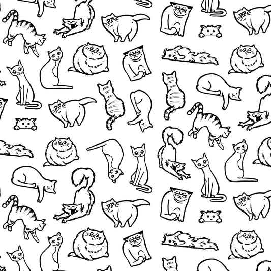 Cats Gift Wrap 24"x36" Sheet