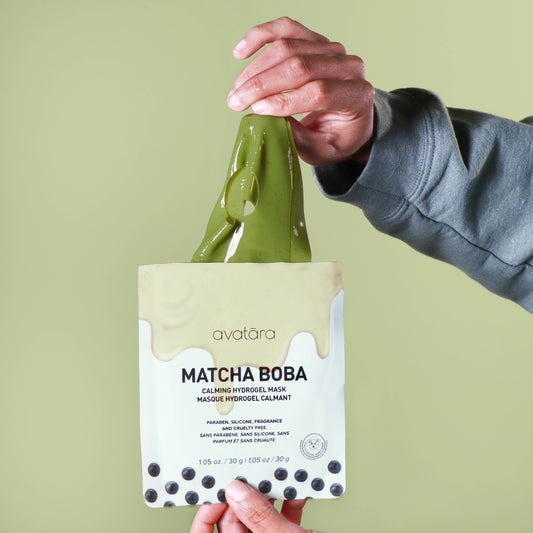 Matcha Boba Calming Hydrogel Mask