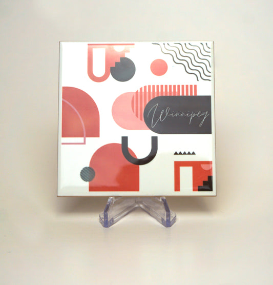 Winnipeg Block Art Coaster