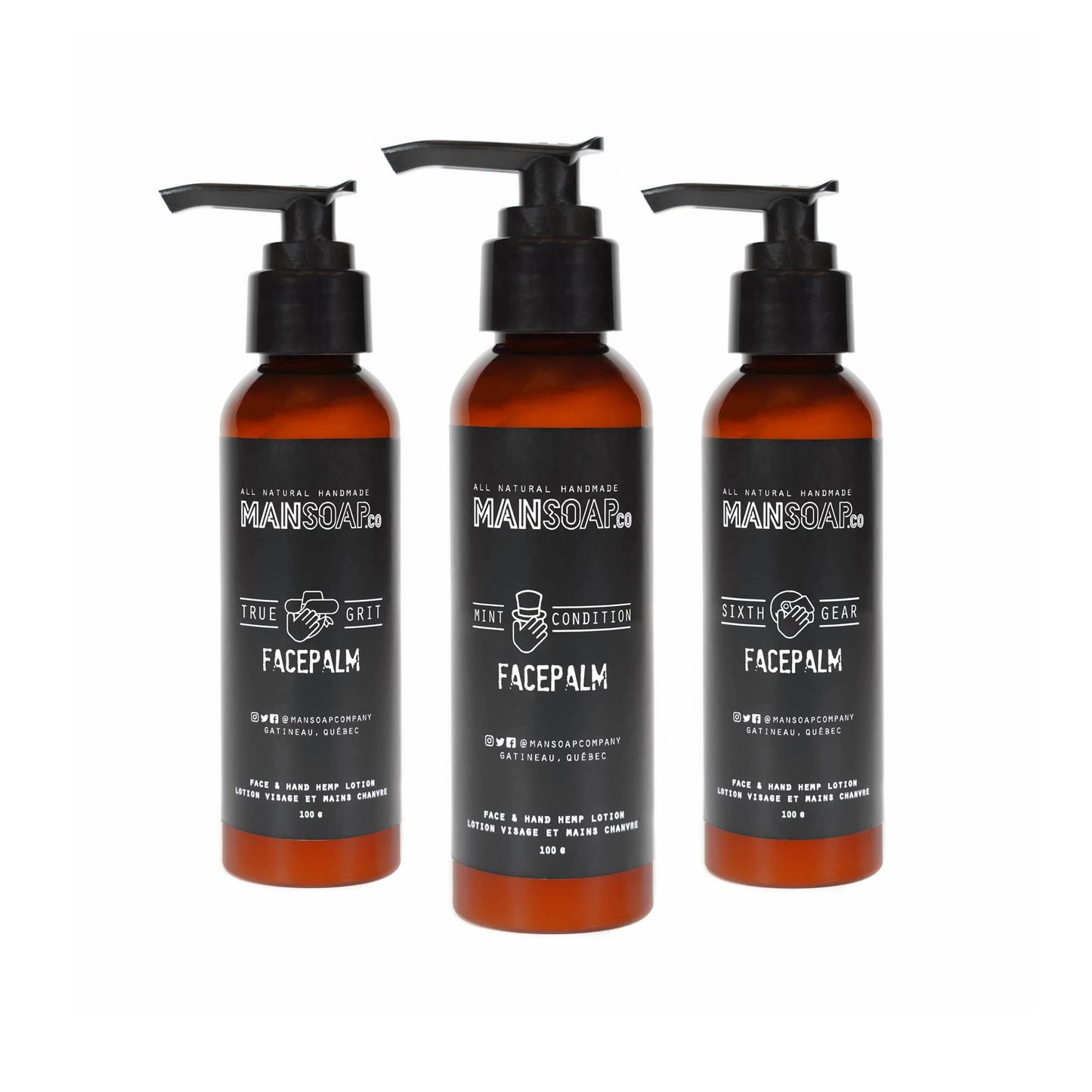 ManSoap Company - Facepalm | Face and Hand Hemp Lotion