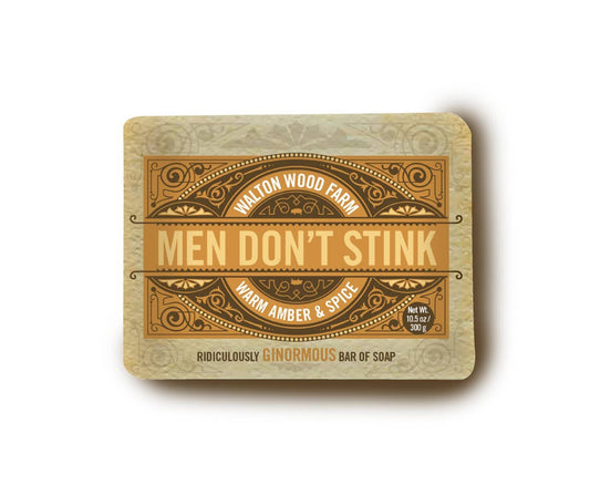 Men's Don't Stink - Bar Soap - Warm Amber & Spice (10.5oz)