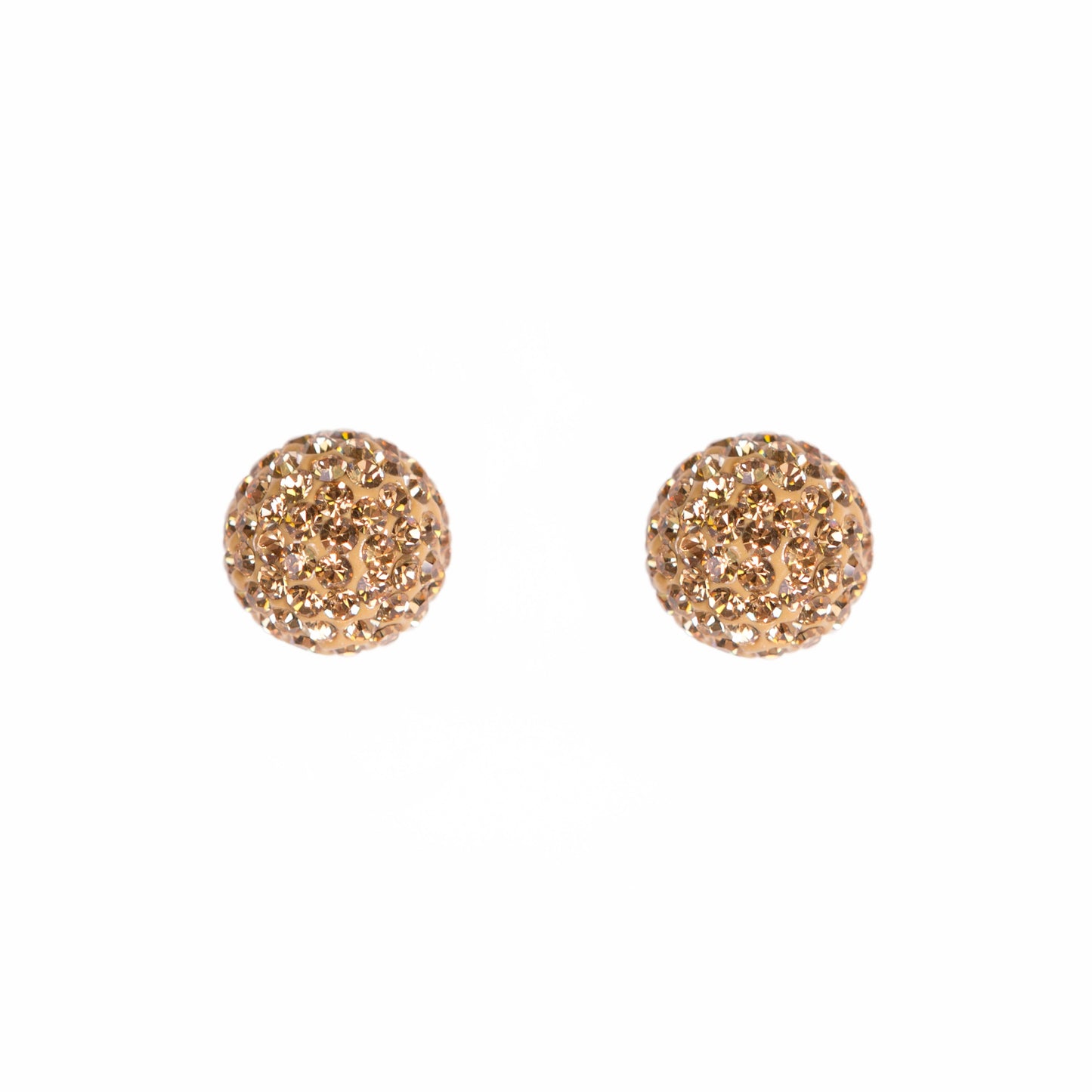 Park and Buzz radiance stud. Sparkle ball earrings. Hillberg and Berk. Canadian Brand. Glitter ball earrings. Gold sparkle earrings jewelry jewellery