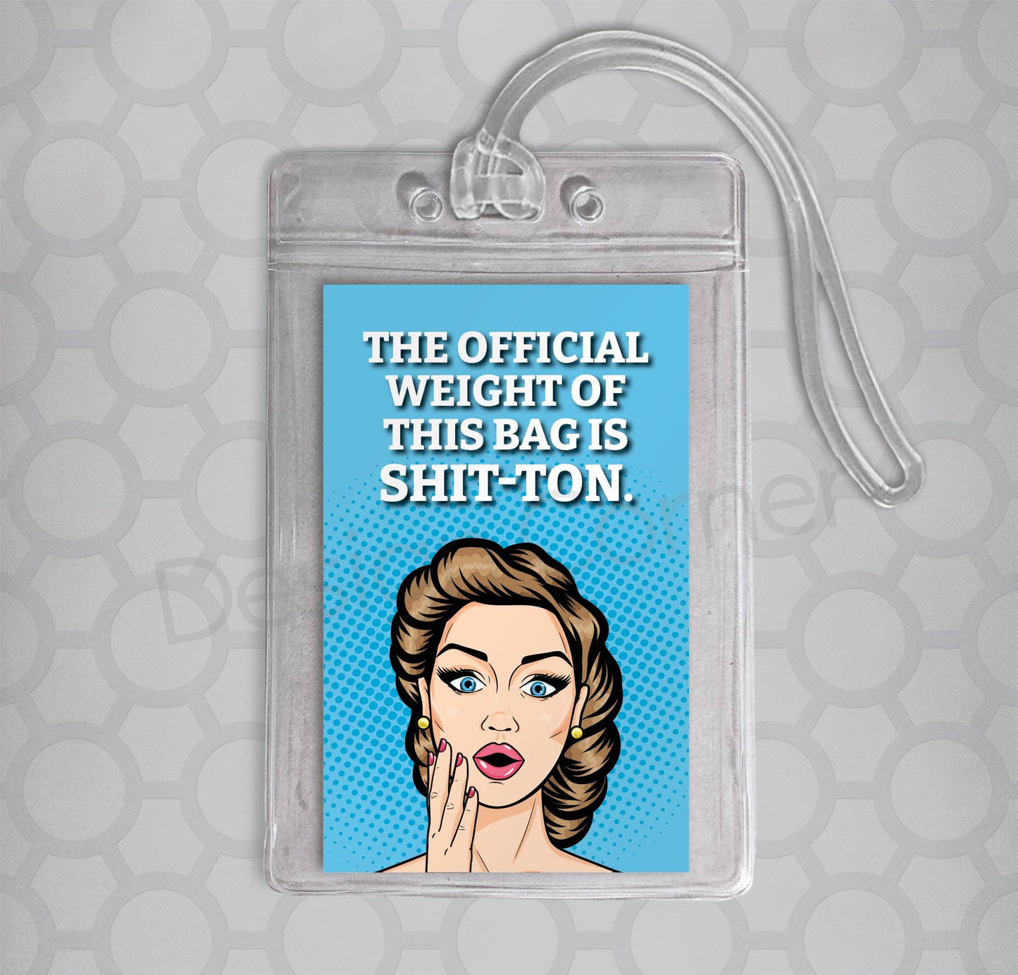 Shit-ton Retro Funny Luggage Tag
