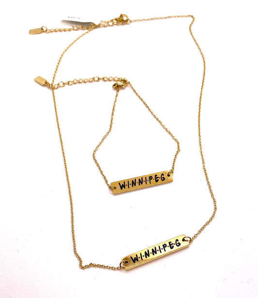 Winnipeg Bar Necklace