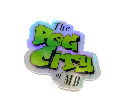 The Peg City of MB Holographic Sticker