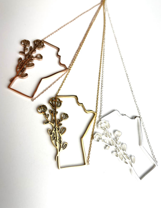 Manitoba Floral Necklace