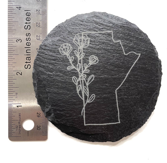 Slate Manitoba Coaster