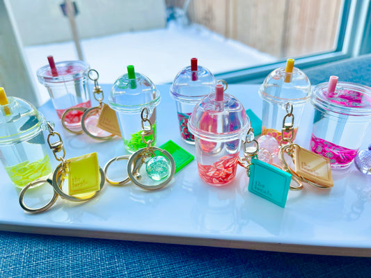 Local Mini Bubble Tea Keychain