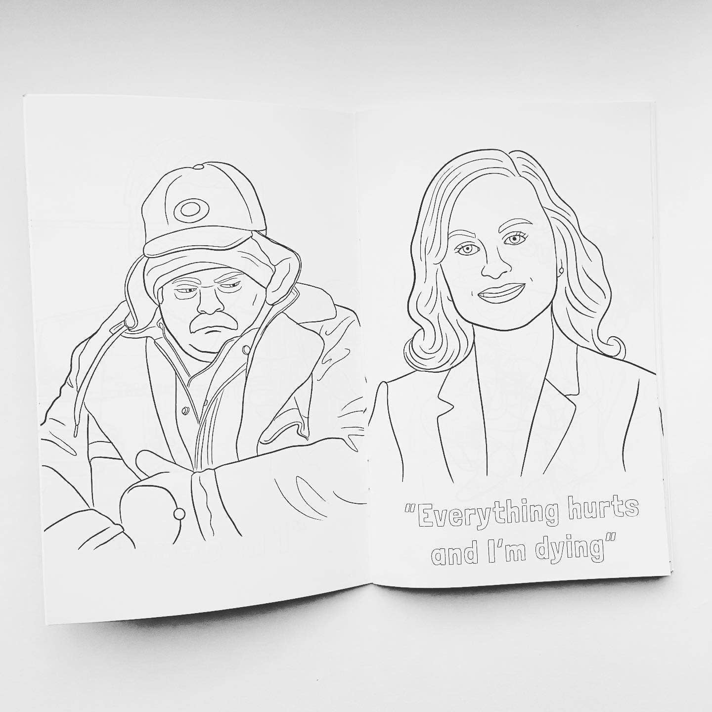 Parks and Rec Colouring Book