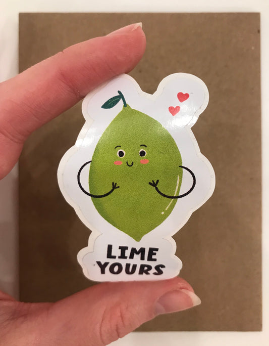 Lime Yours Sticker