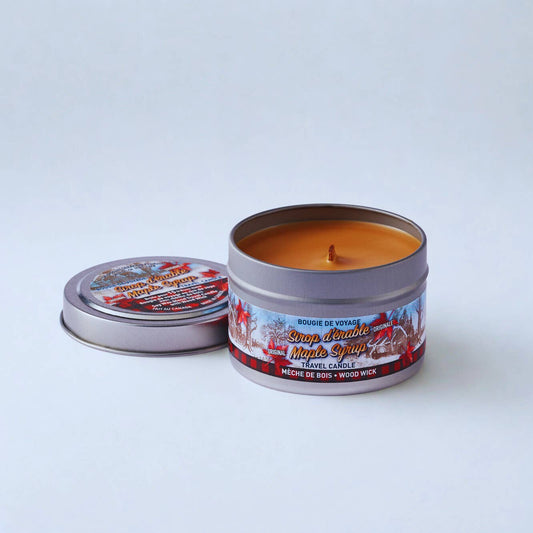 Seracon - Maple Syrup Candle in Super Mini Travel Tin (WOOD) - SILVER