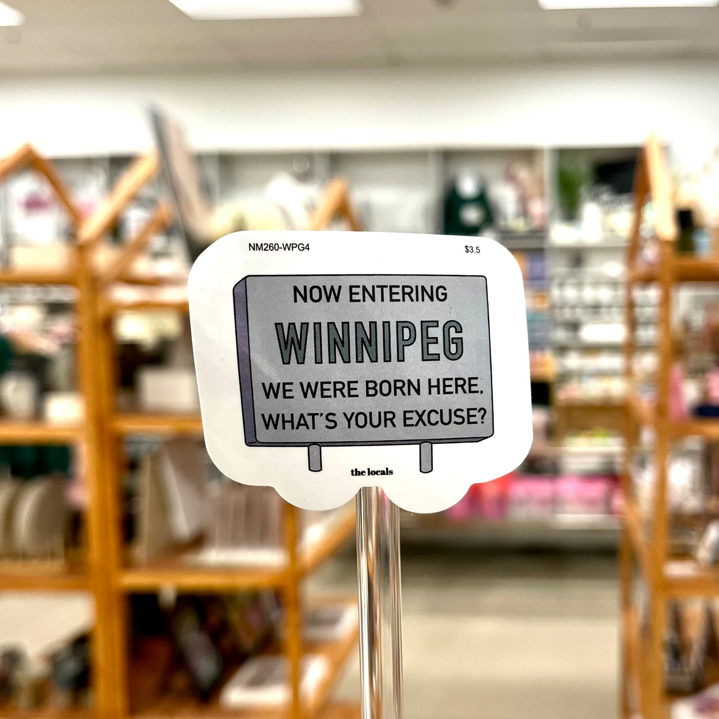 Now Entering Winnipeg Simpson Sticker