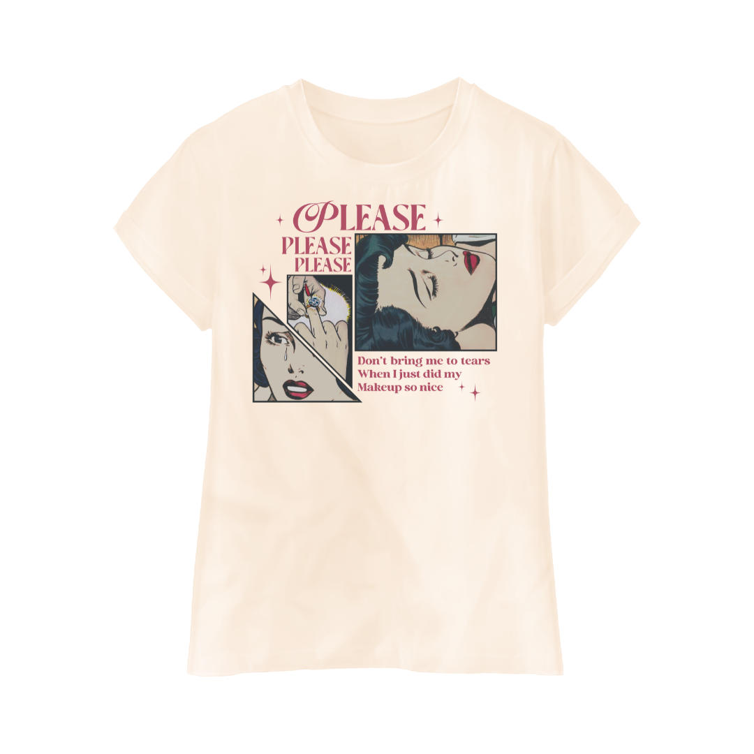Please Please Please Comic T-shirt