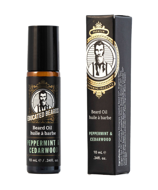 Peppermint Cedarwood  Oil Beard Oil (10ml/.34fl oz)