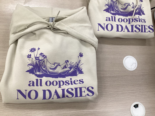 Frog All Oopsies No Daisies Hoodie