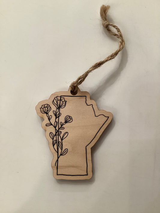 Wooden Manitoba Floral