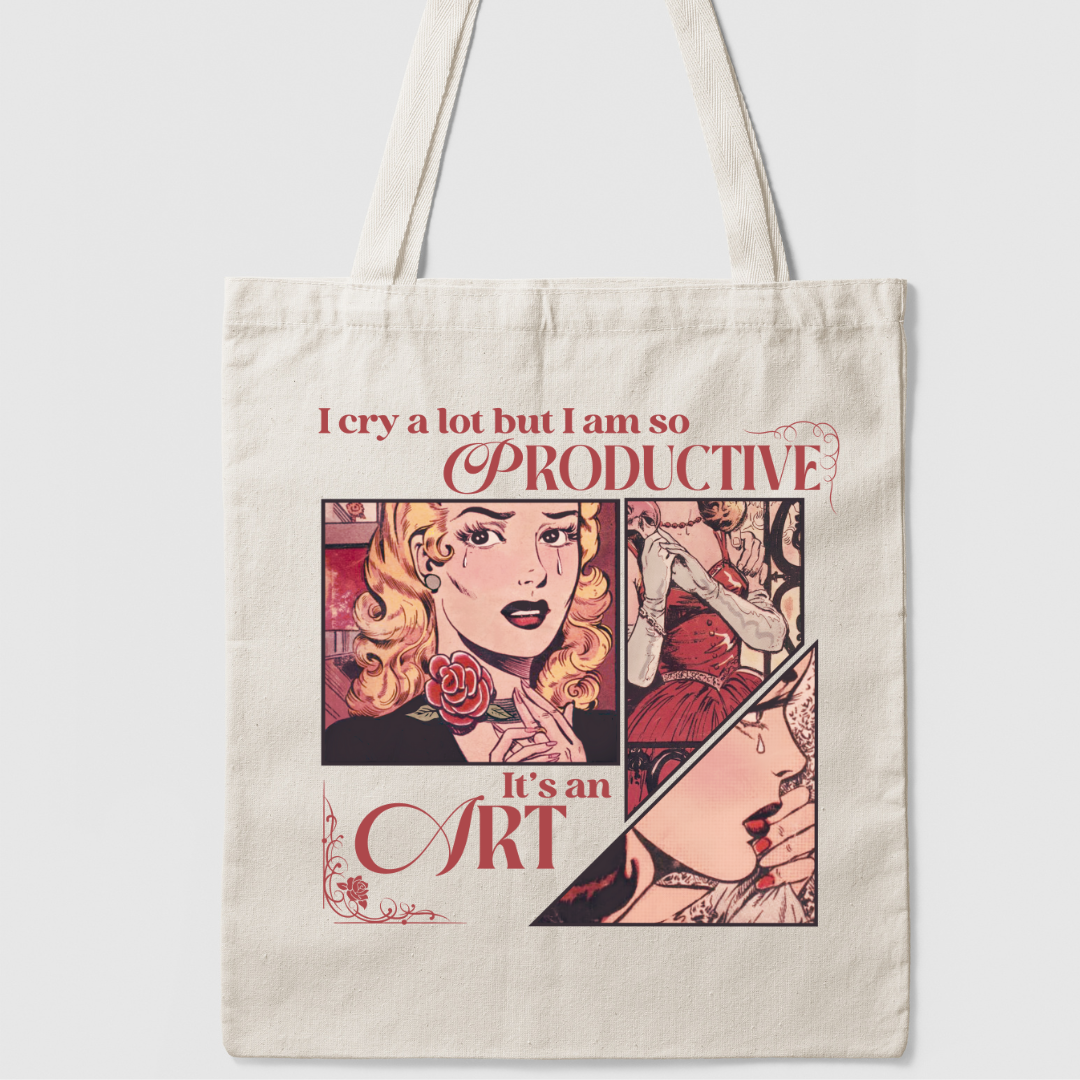 I Cry A Lot Comic Tote Bag